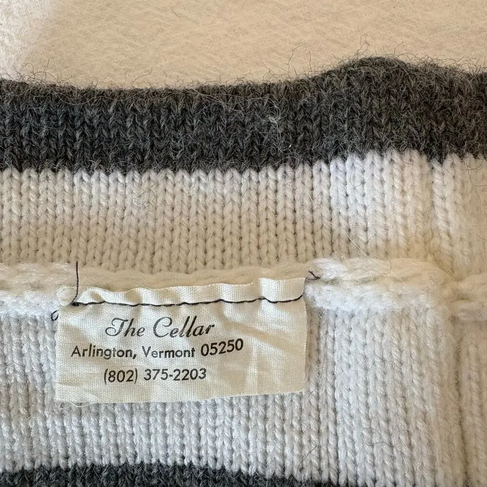 Burton The Cellar Vermont Wool Fair Isle Neck Gaiter Cowl Ski Snowboard Gray